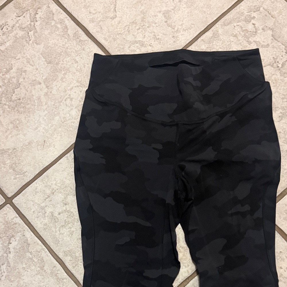 lululemon athletica Kids Black Camo Leggings